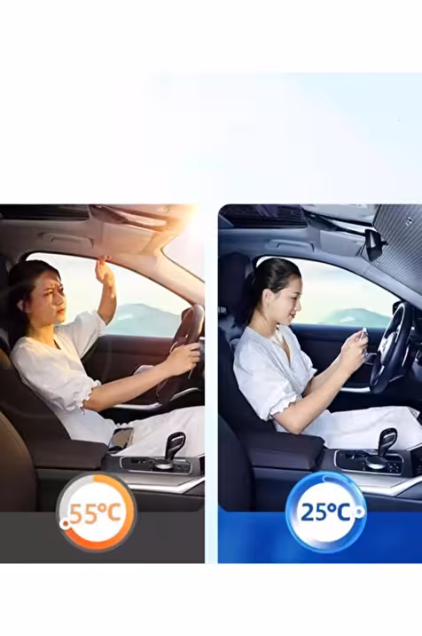 Araç Ön Cam Katlanabilir Güneşlik Isı Yansıma Önleyici Dacia Duster Honda Civic Ford Focus Skoda Superb - Görsel 2
